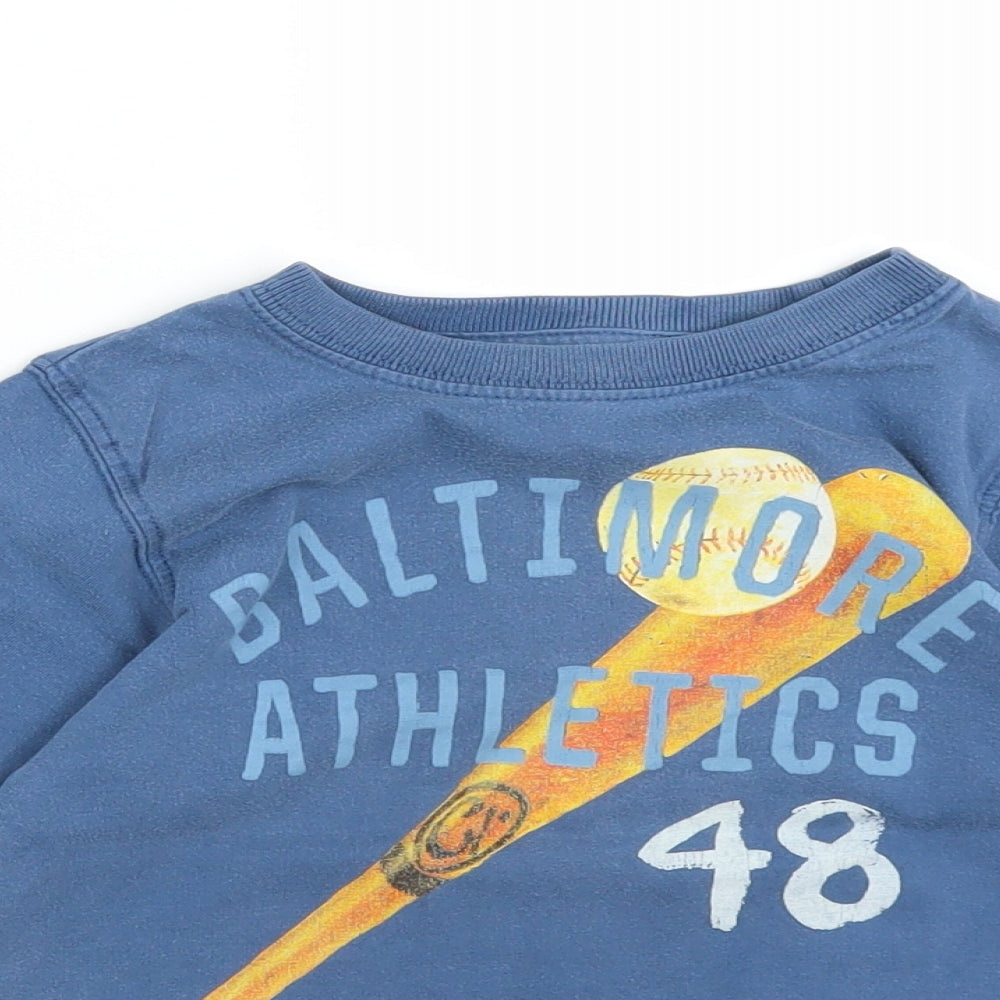 H&M Boys Blue   Basic T-Shirt Size 4-5 Years