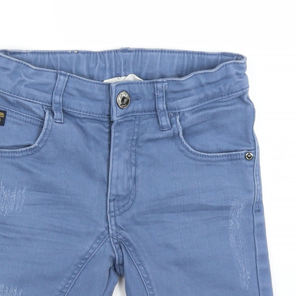 H&M Boys Blue   Bermuda Shorts Size 5-6 Years