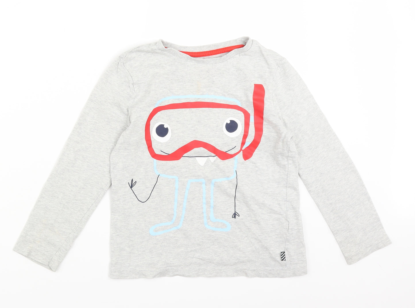 F&F Boys Grey   Basic T-Shirt Size 6-7 Years