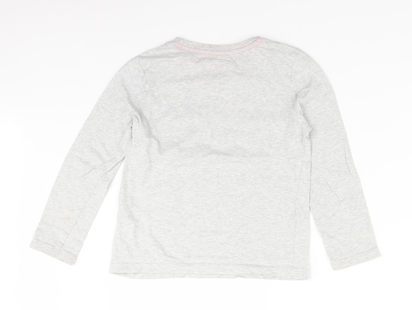 F&F Boys Grey   Basic T-Shirt Size 6-7 Years
