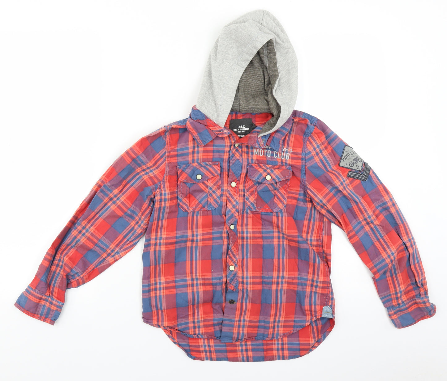 H&M Boys Red Plaid  Jacket  Size 9-10 Years