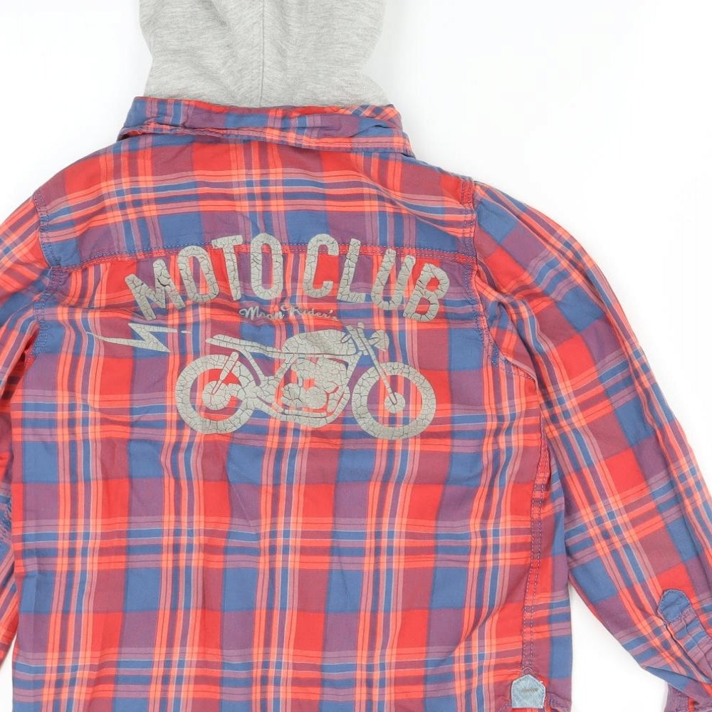 H&M Boys Red Plaid  Jacket  Size 9-10 Years