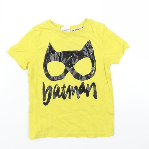 George Boys Yellow   Basic T-Shirt Size 2-3 Years  - Batman