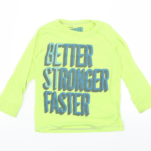 NEXT Boys Green   Basic T-Shirt Size 2-3 Years