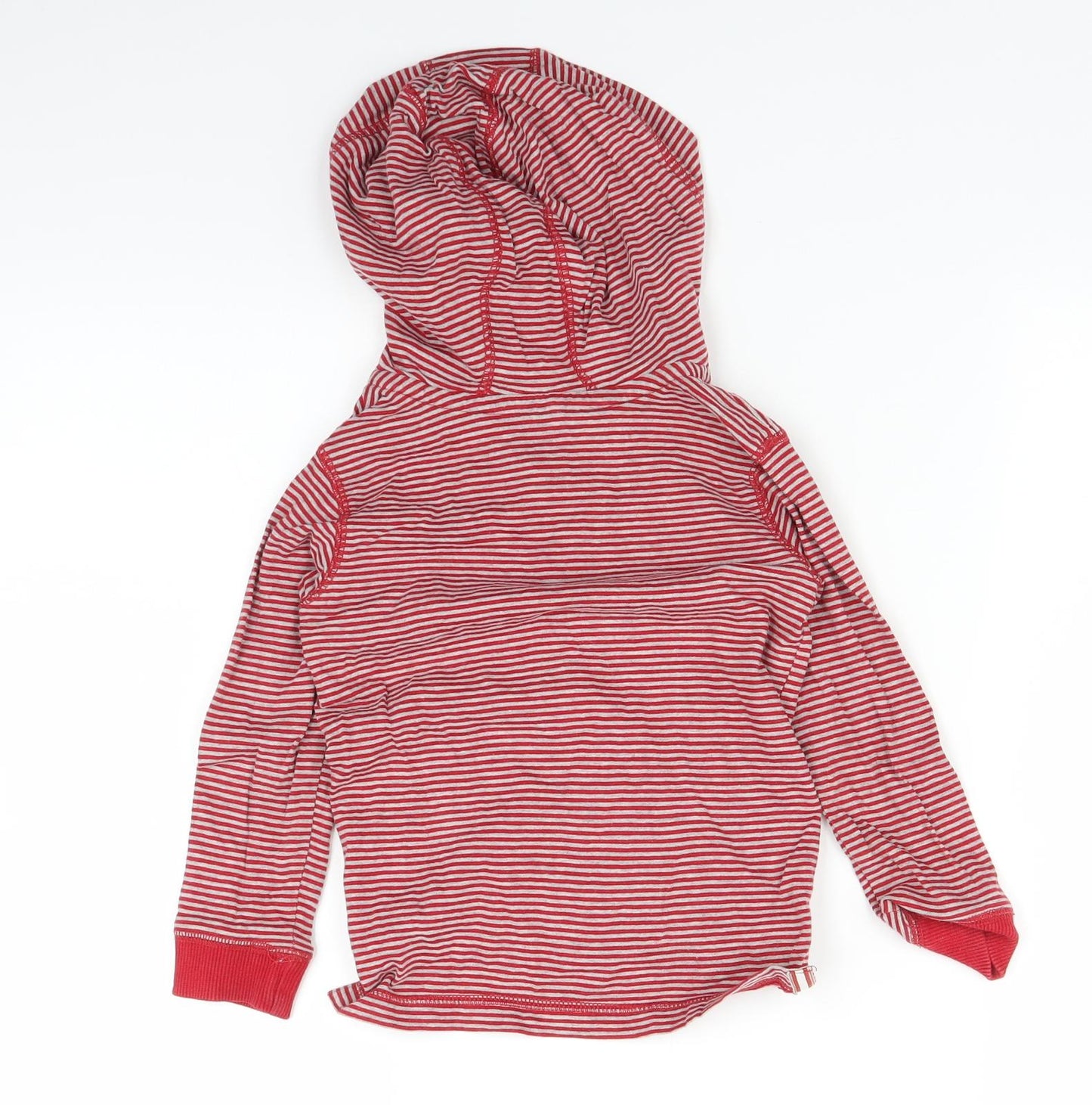 George Boys Red Striped  Pullover Hoodie Size 2-3 Years