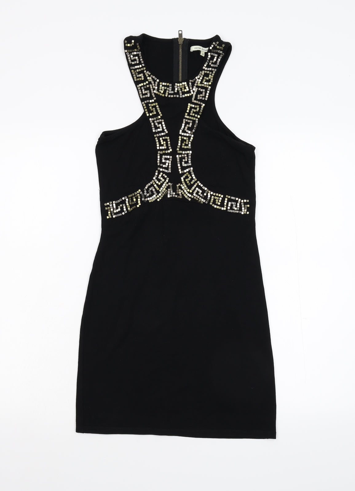 River Island Womens Black   Bodycon  Size 10  - Embellished