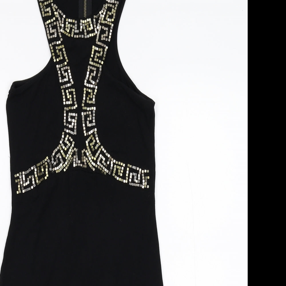 River Island Womens Black   Bodycon  Size 10  - Embellished