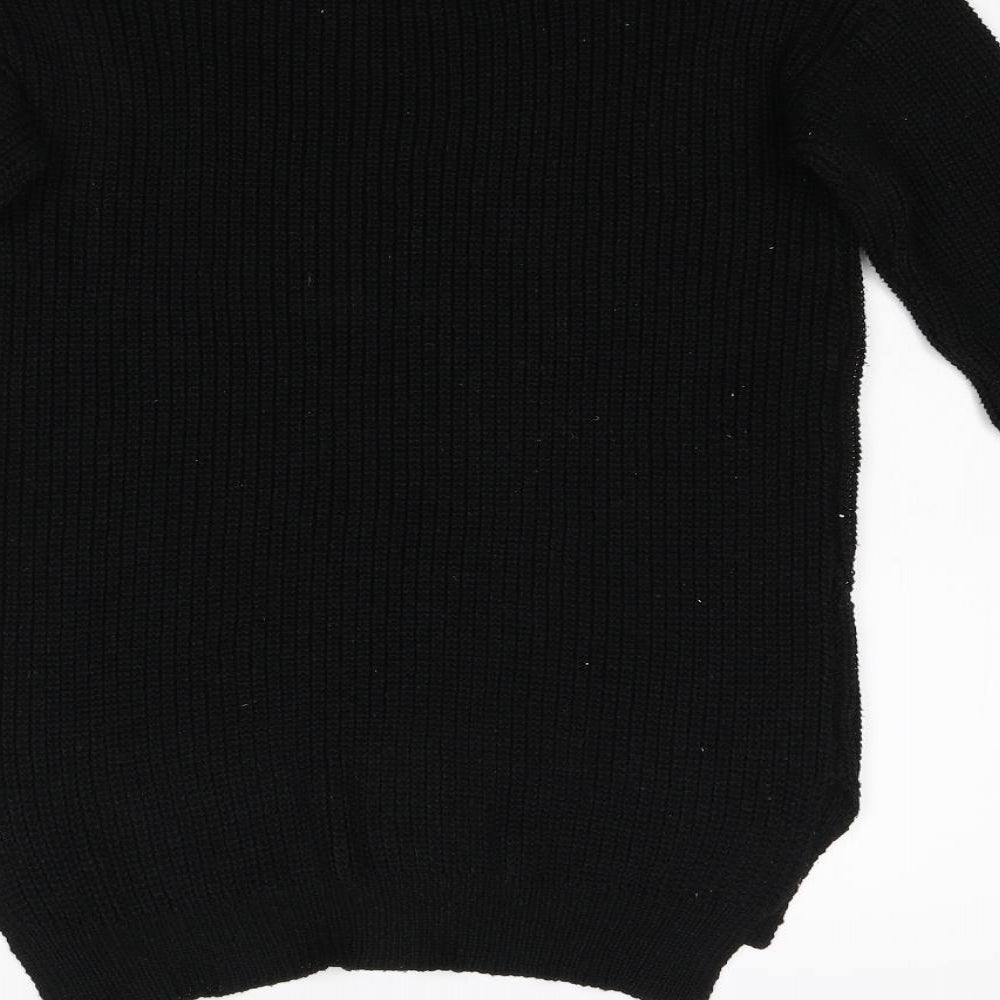 Primark Womens Black  Knit Pullover Jumper Size XS
