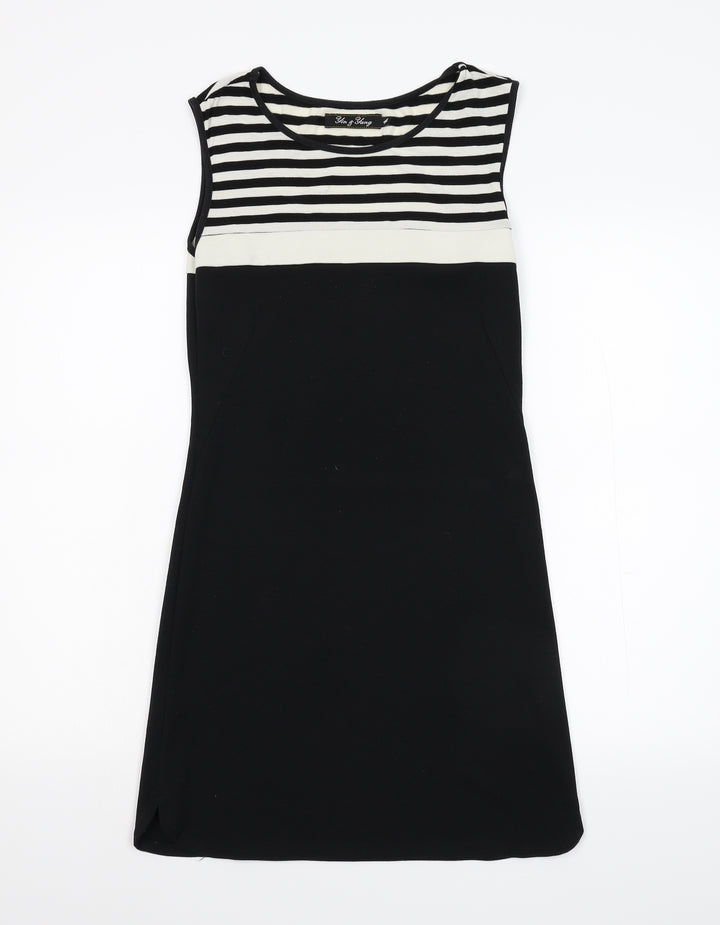 Yin & yang Womens Black Striped Bodycon Size 4