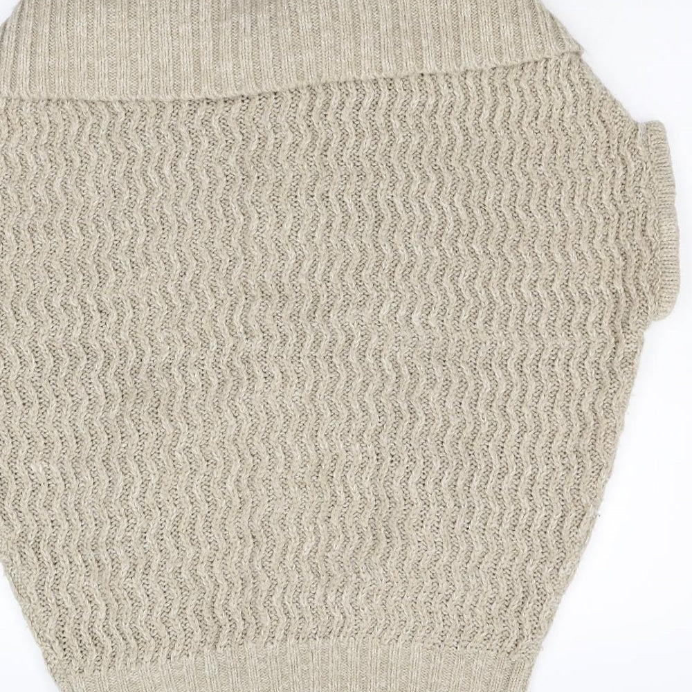 George Womens Beige  Knit Cardigan Jumper Size S