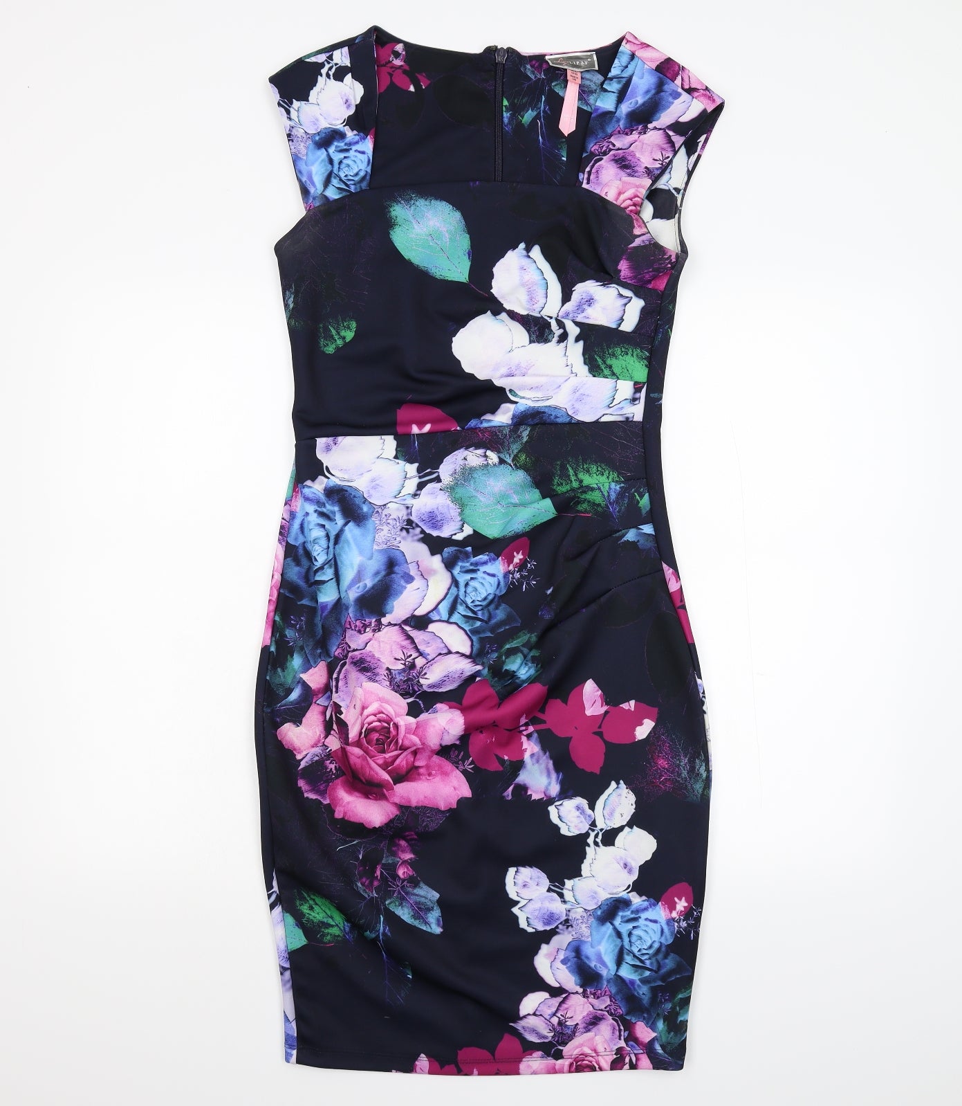 Lipsy Womens Multicoloured Floral  Bodycon  Size 12