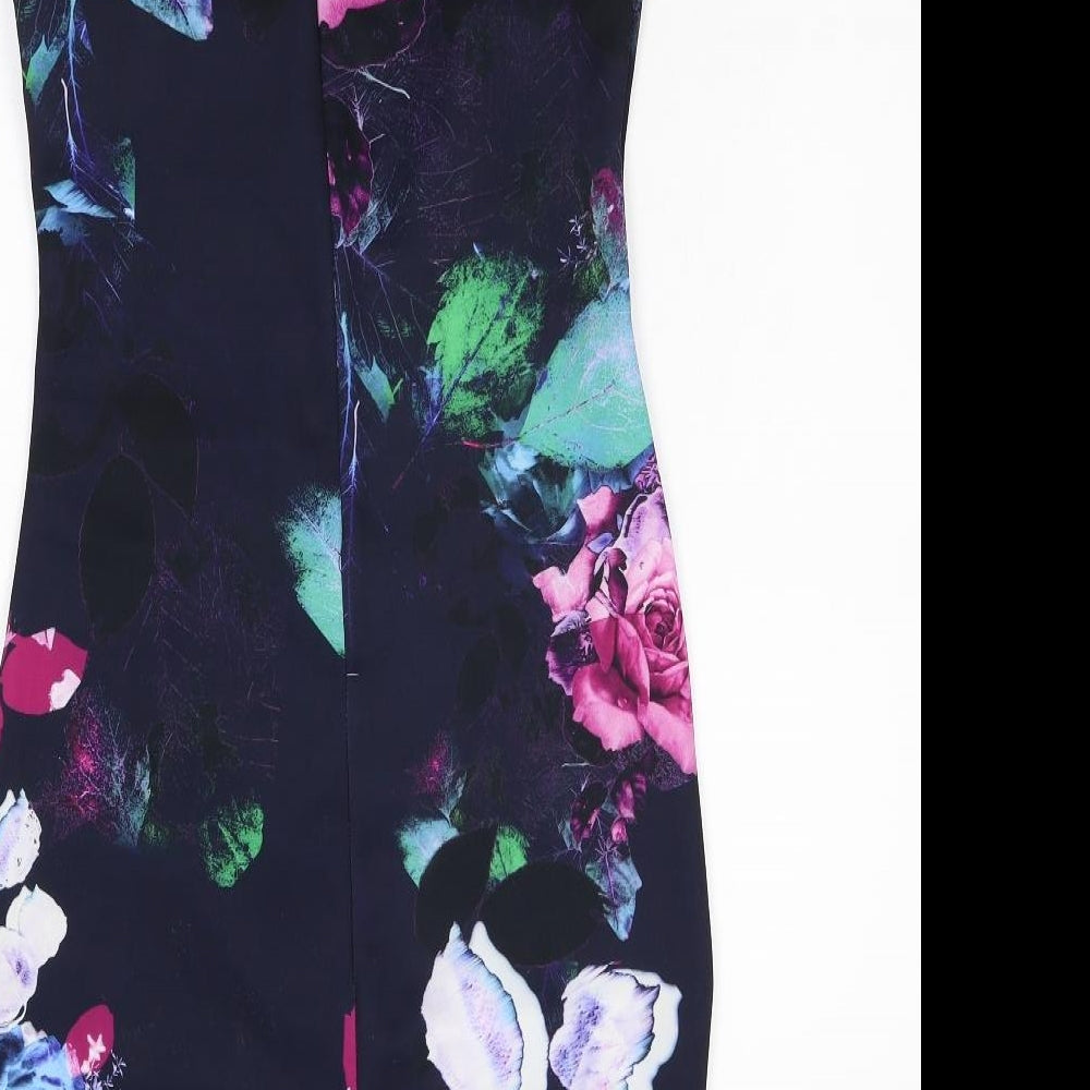 Lipsy Womens Multicoloured Floral  Bodycon  Size 12