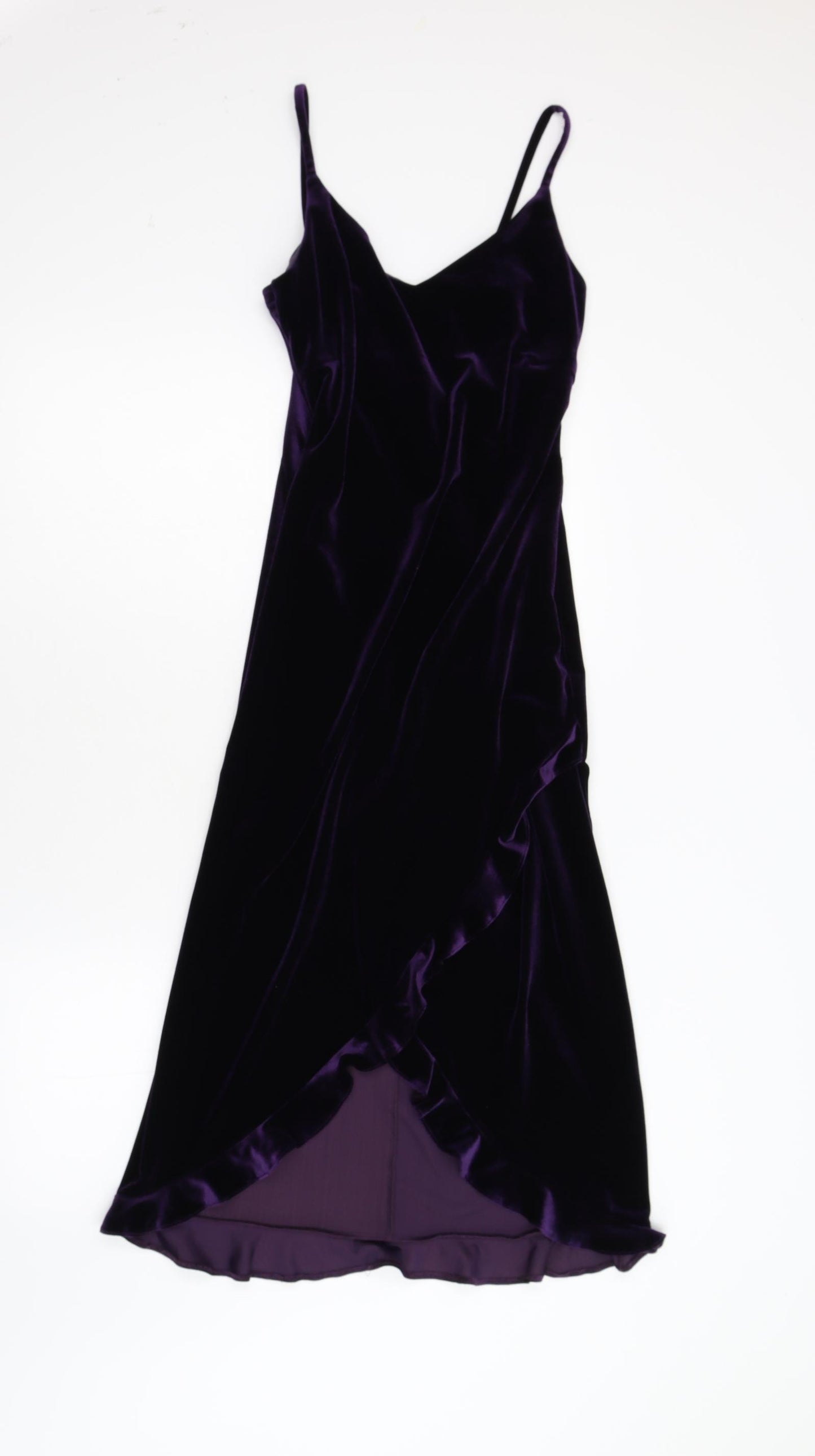 New Look Womens Purple  Velvet Maxi  Size 8