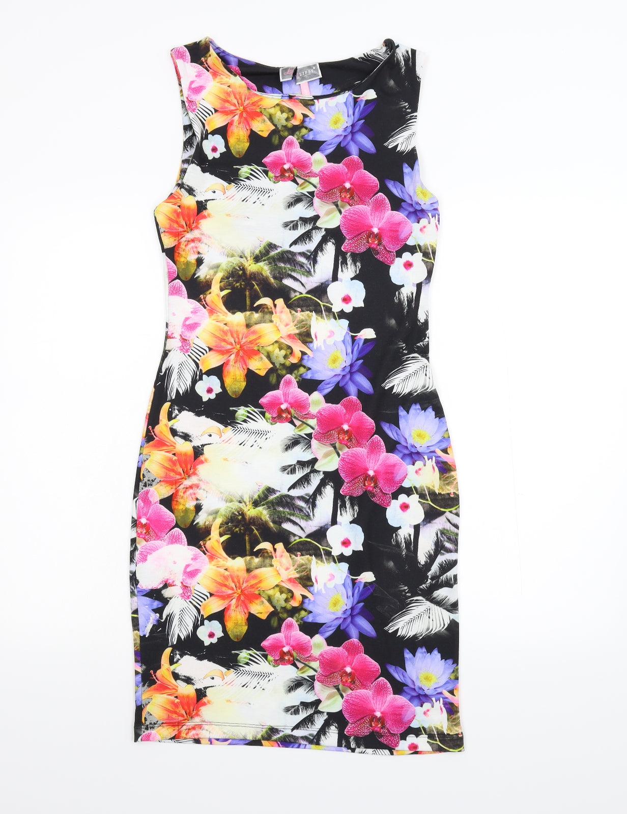 Lipsy Womens Multicoloured Floral  Bodycon  Size 12