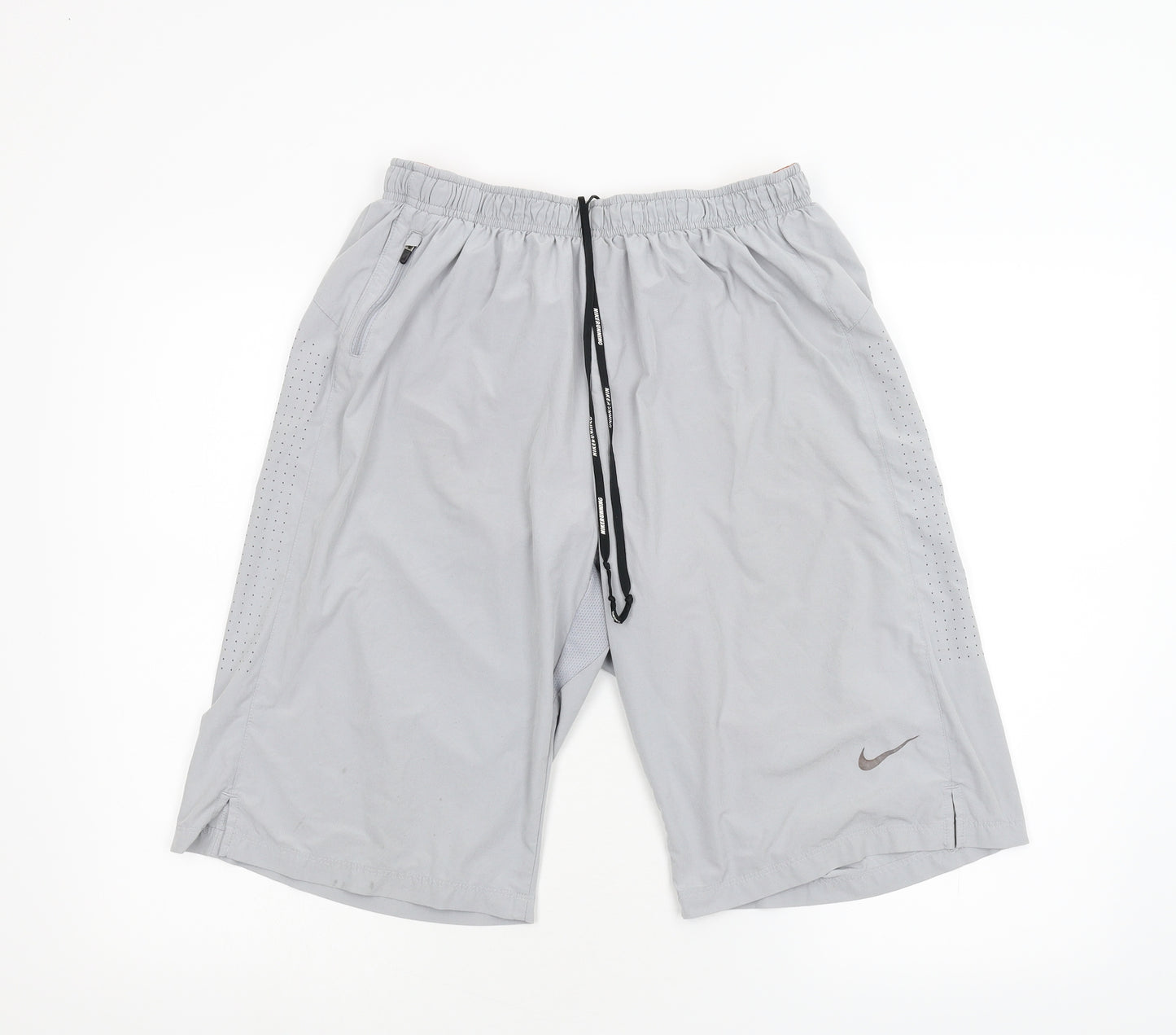 Nike Running Mens Grey   Bermuda Shorts Size L