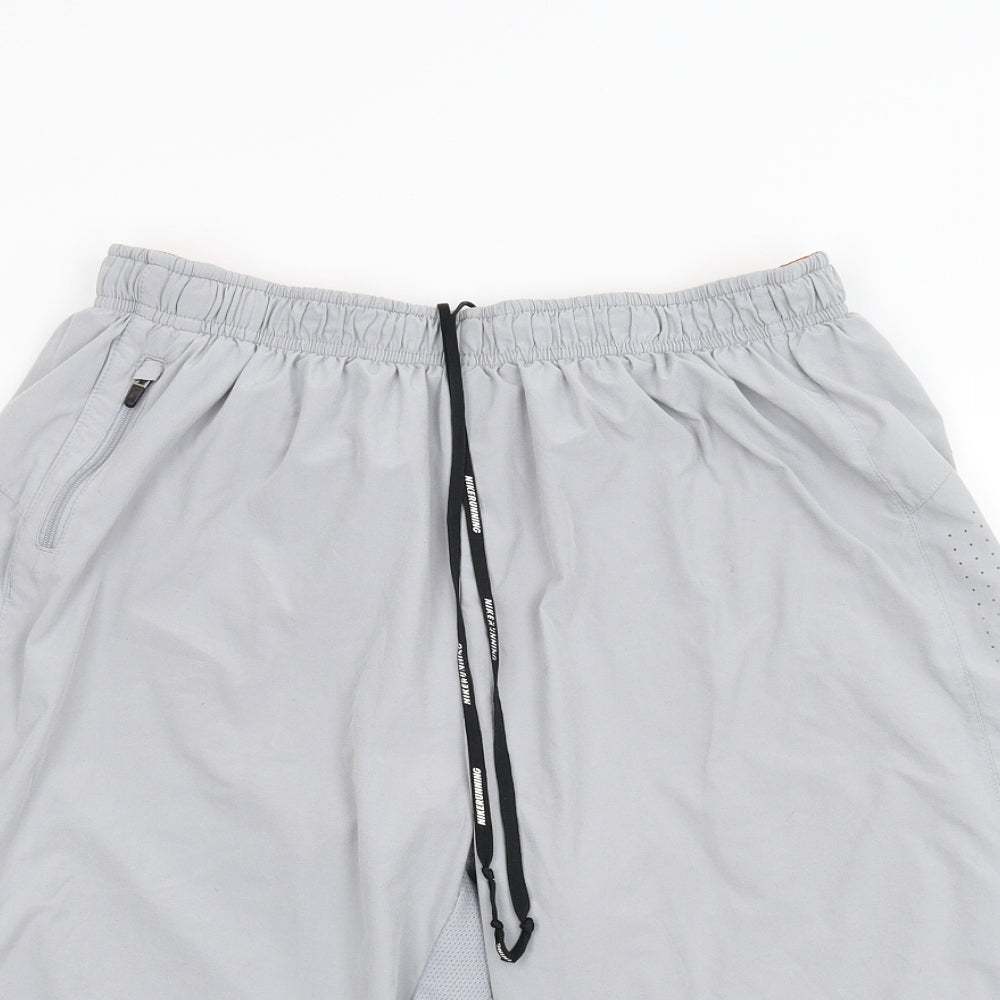 Nike Running Mens Grey   Bermuda Shorts Size L