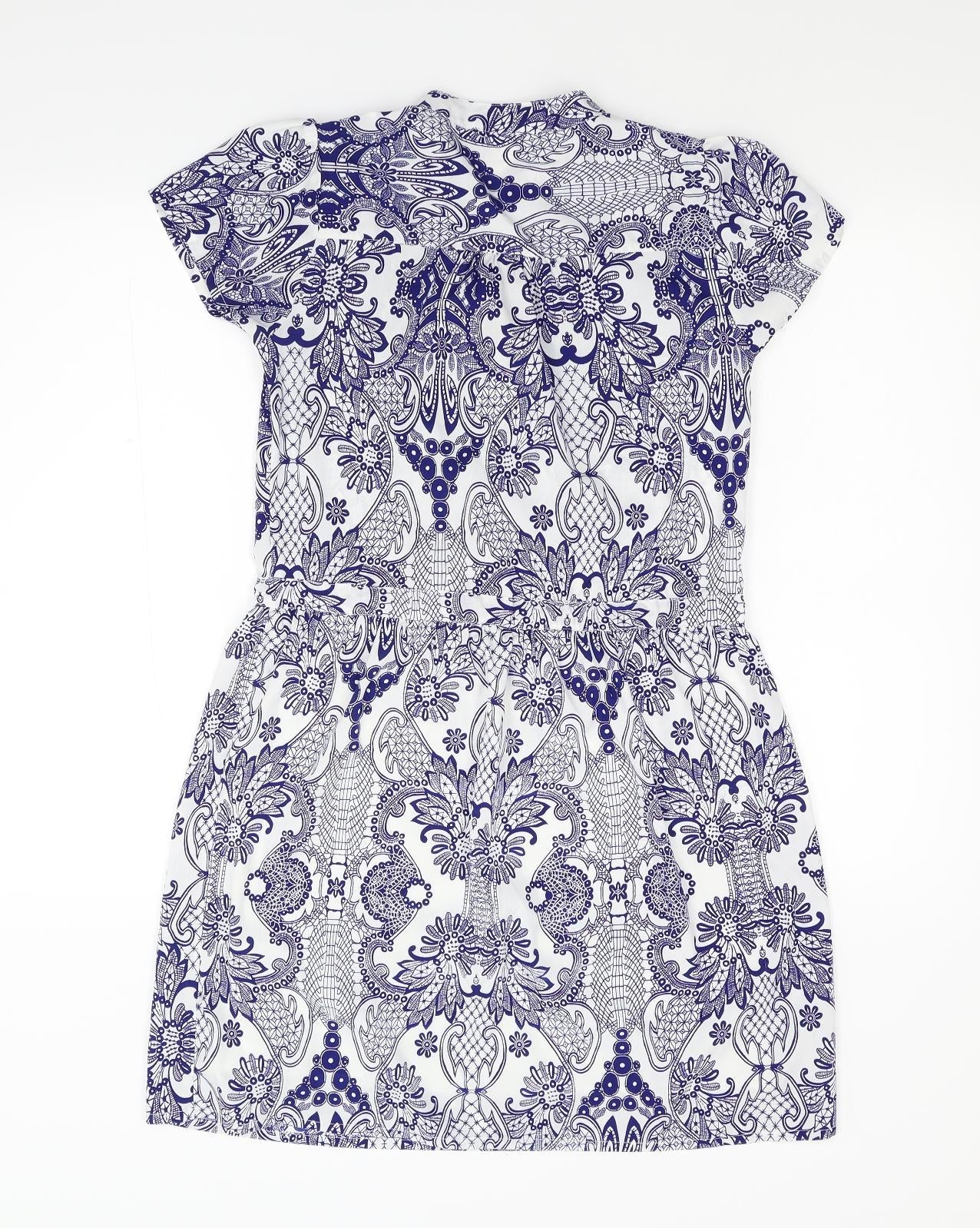 Primark Womens Blue Geometric  Shift  Size 8