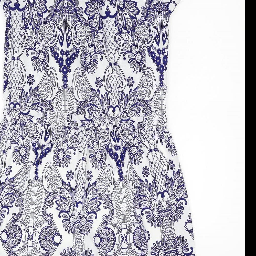 Primark Womens Blue Geometric  Shift  Size 8