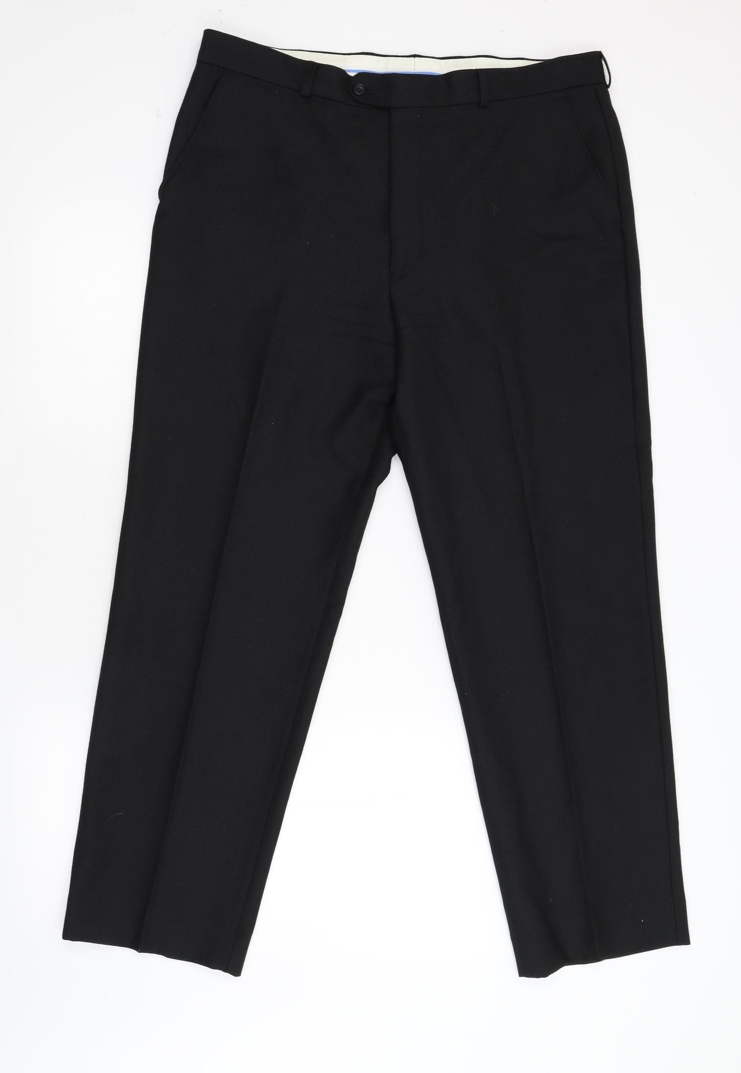 Gurteen Mens Black   Trousers  Size 38 L30 in