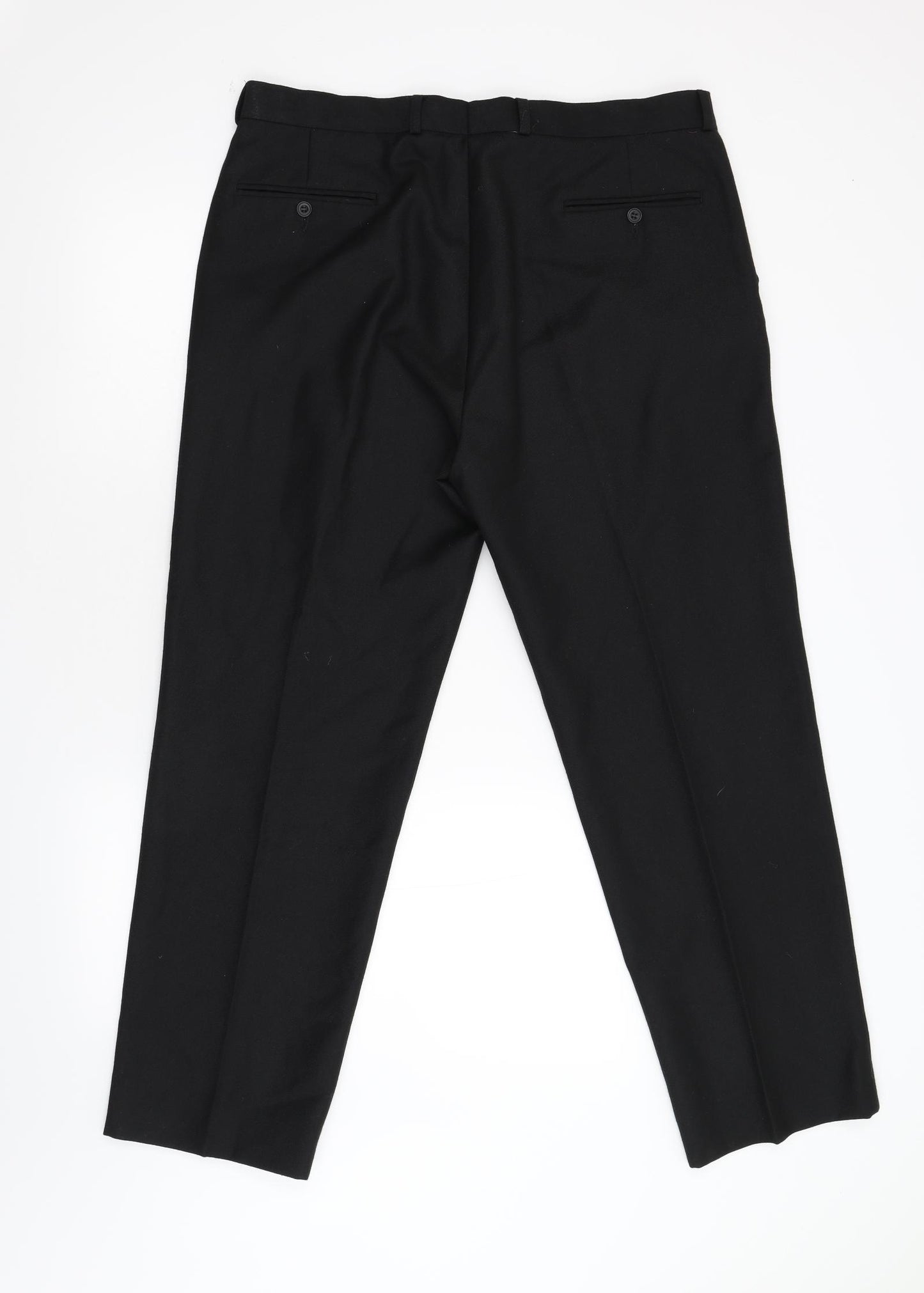 Gurteen Mens Black   Trousers  Size 38 L30 in