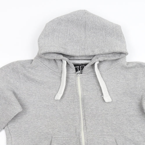 Urban Diva Womens Grey   Full Zip Hoodie Size S