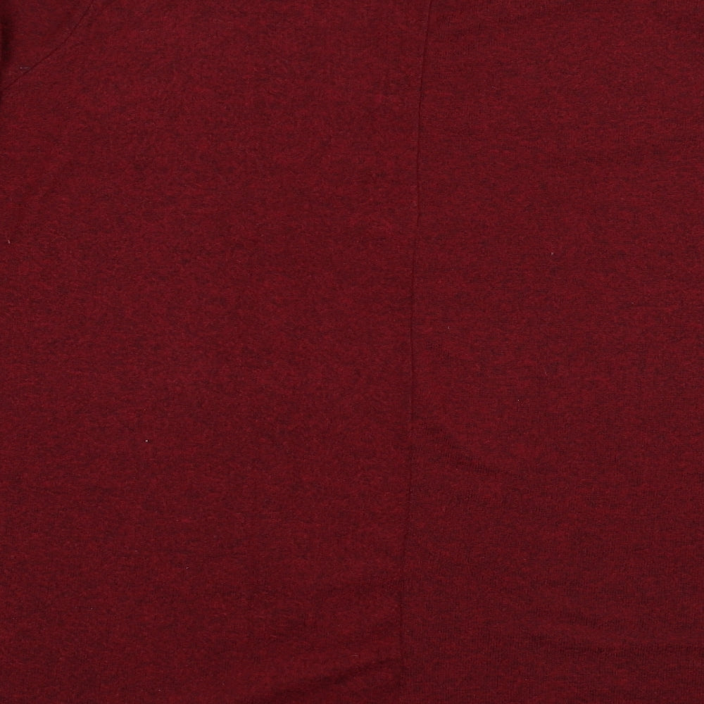 Evans Womens Red  Knit Basic T-Shirt Size 26