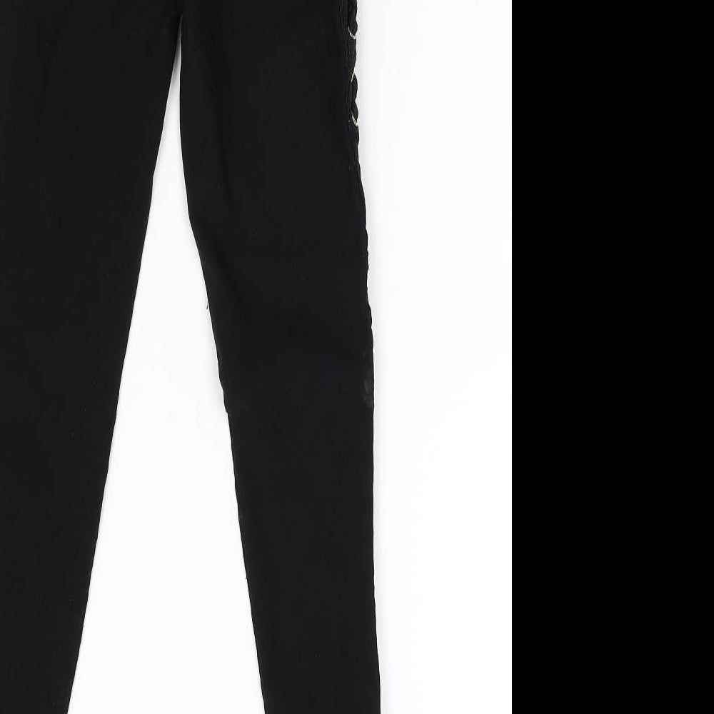 Girl Vivi Girls Black  Damask Skinny Jeans Size XS