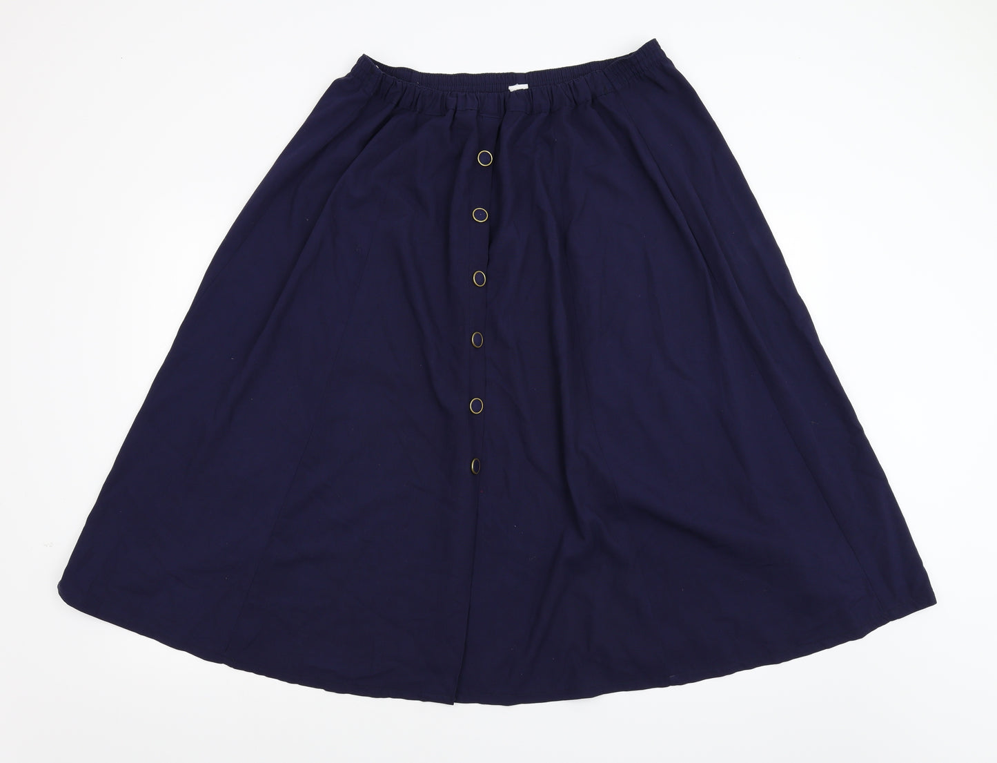 Preworn Womens Blue   A-Line Skirt Size 24