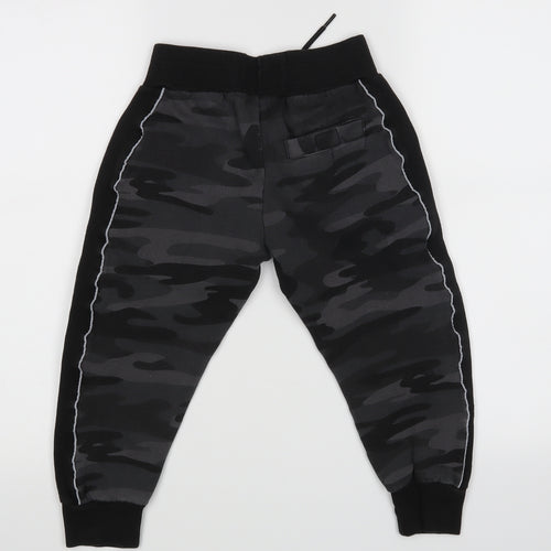Ripstop Boys Black   Jogger Trousers Size S