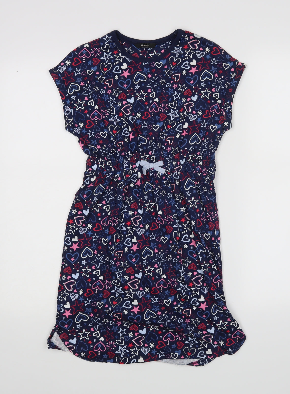 George Girls Blue   A-Line  Size 9-10 Years