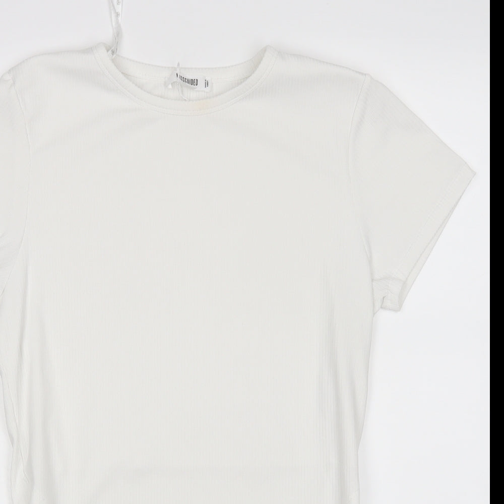 Missguided Womens White   Bodysuit One-Piece Size 18