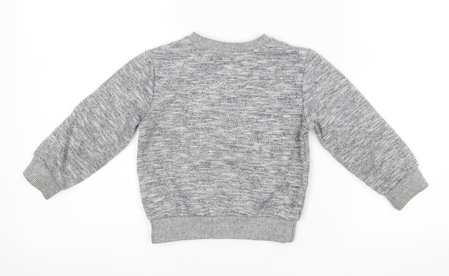 Mini Rebel Baby Grey   Henley Jumper Size 18-24 Months