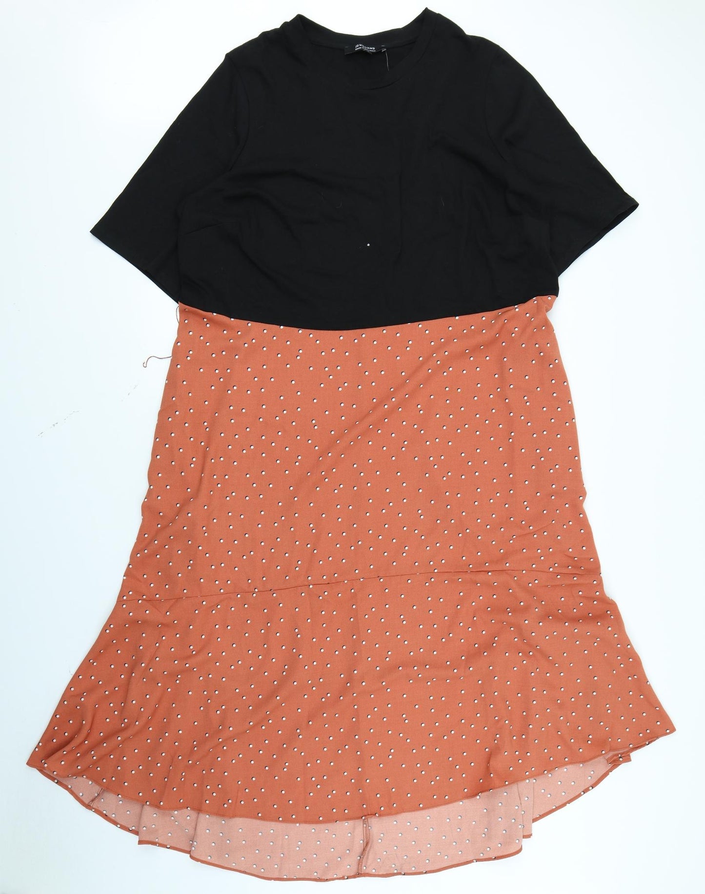 JD Williams Womens Orange Polka Dot  Maxi  Size 20