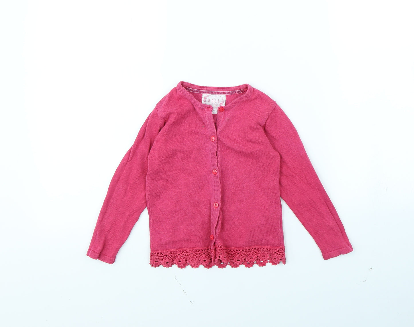 Primark Girls Pink   Cardigan Jumper Size 2 Years