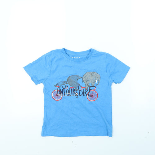 Nutmeg Boys Blue   Basic T-Shirt Size 5 Years  - Animal