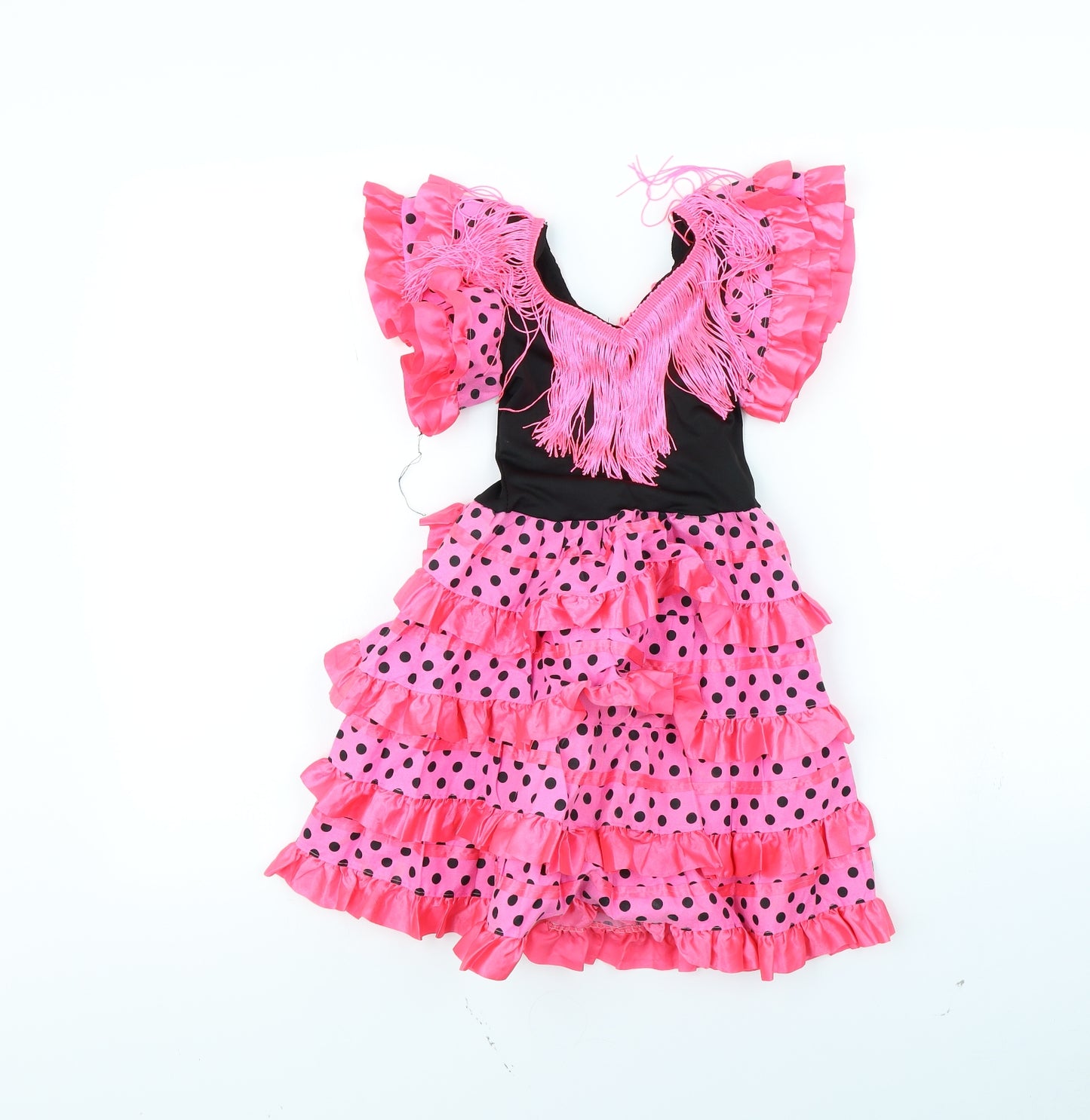 Preworn Girls Black   Fit & Flare  Size 4 Years