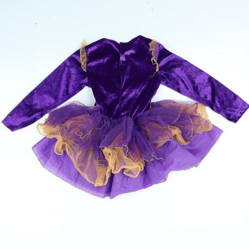 Preworn Girls Purple   Fit & Flare  Size 3 Years  - Halloween