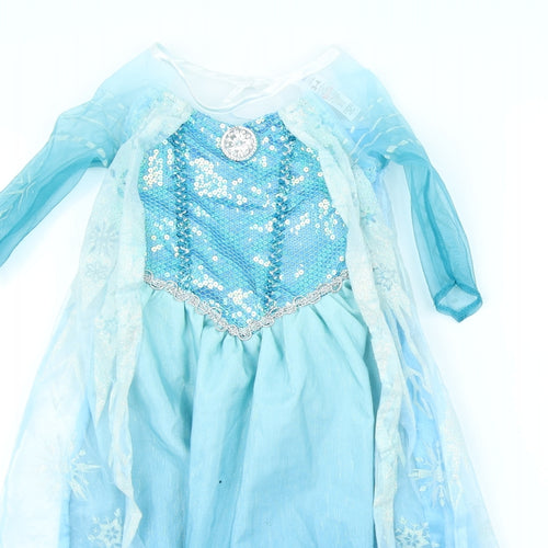 Disney Girls Blue   Shift  Size 3 Years  - Elsa Frozen
