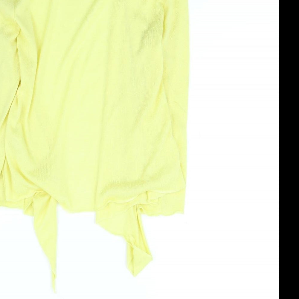Per Una Womens Yellow   Cardigan Jumper Size 14