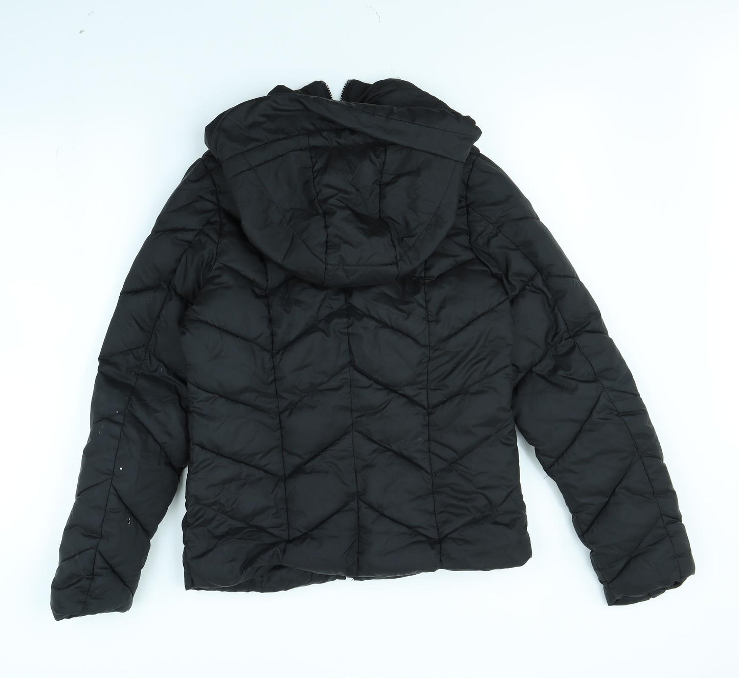 New Look Womens Black   Rain Coat Coat Size 10