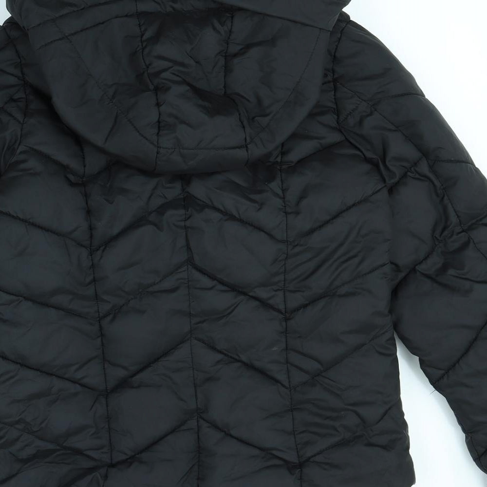 New Look Womens Black   Rain Coat Coat Size 10