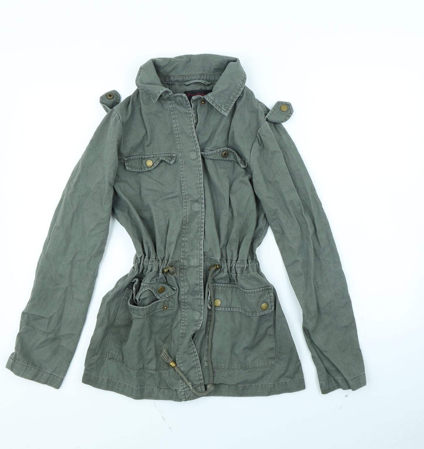 Miss Selfridge Womens Green   Jacket Coat Size 8