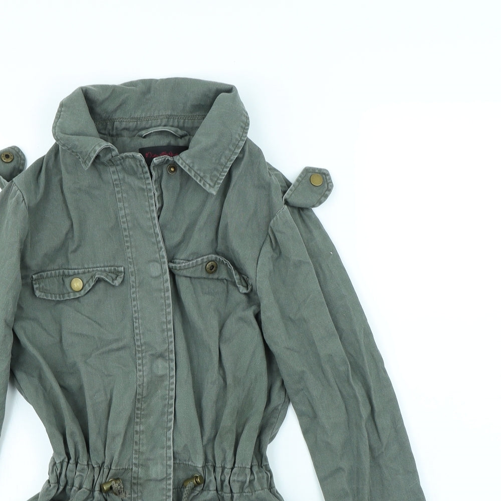 Miss Selfridge Womens Green   Jacket Coat Size 8