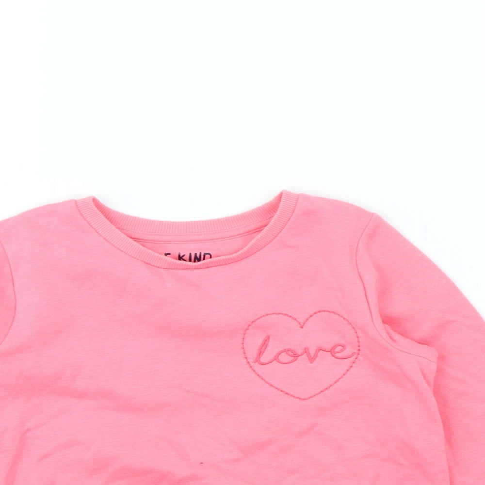 F&F Girls Pink   Pullover Jumper Size 5 Years