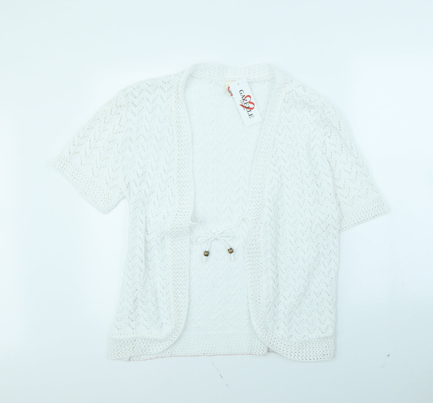 Gazelle Womens White   Jacket  Size 2XL