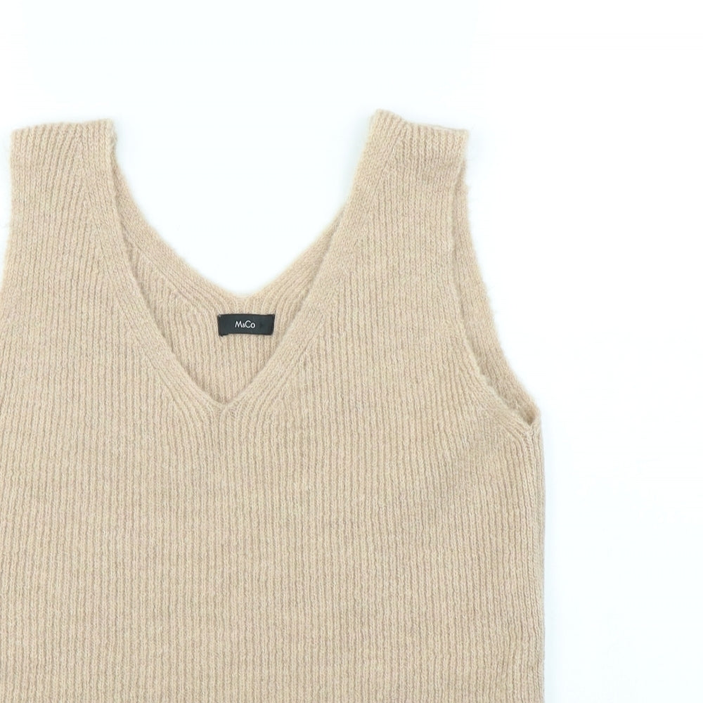 M&Co Womens Beige   Pullover Jumper Size M