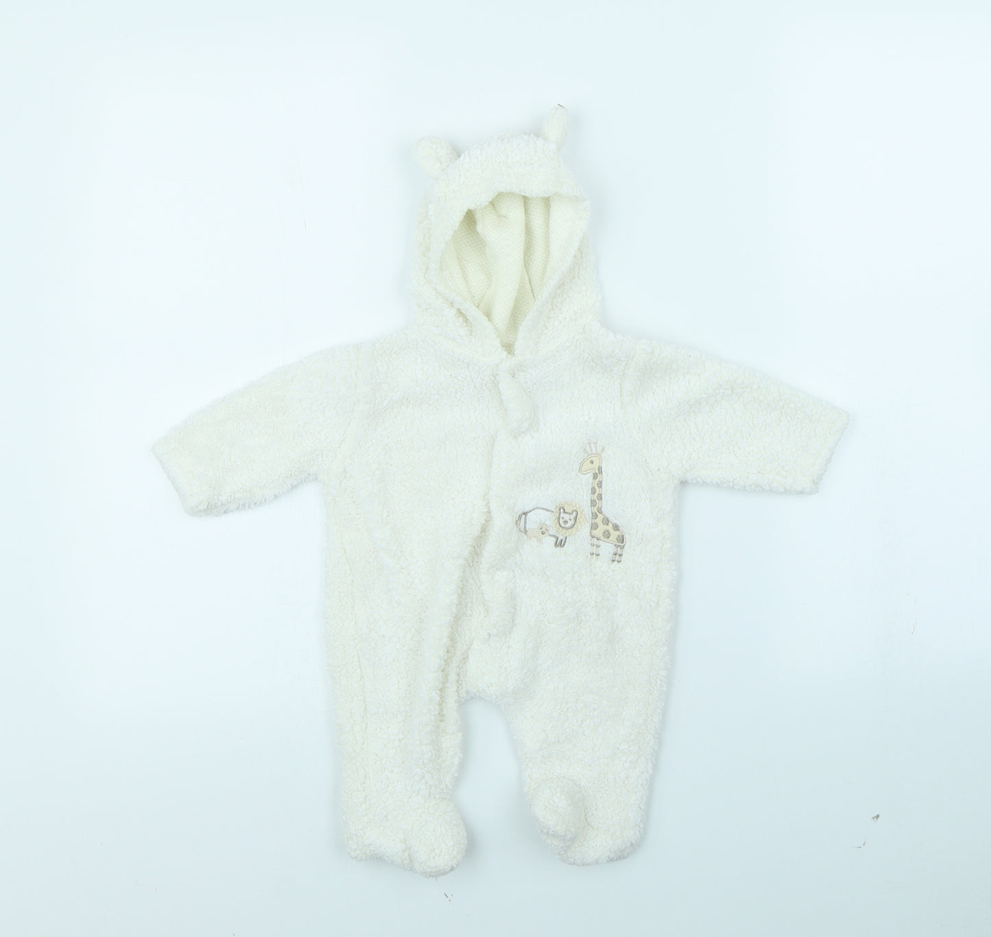 Benito Girls White   Babygrow One-Piece Size 0-3 Months