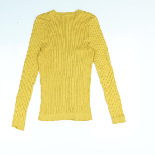New Look Womens Yellow   Pullover Jumper Size 14