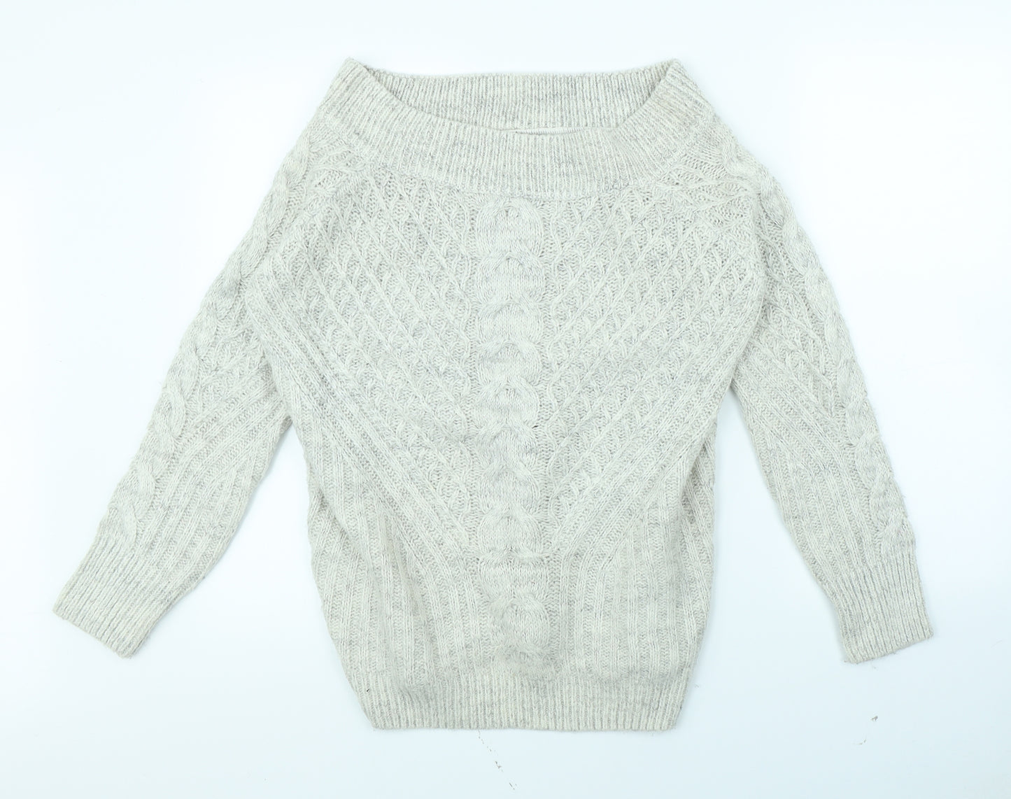 Papaya Womens Grey   Pullover Jumper Size M