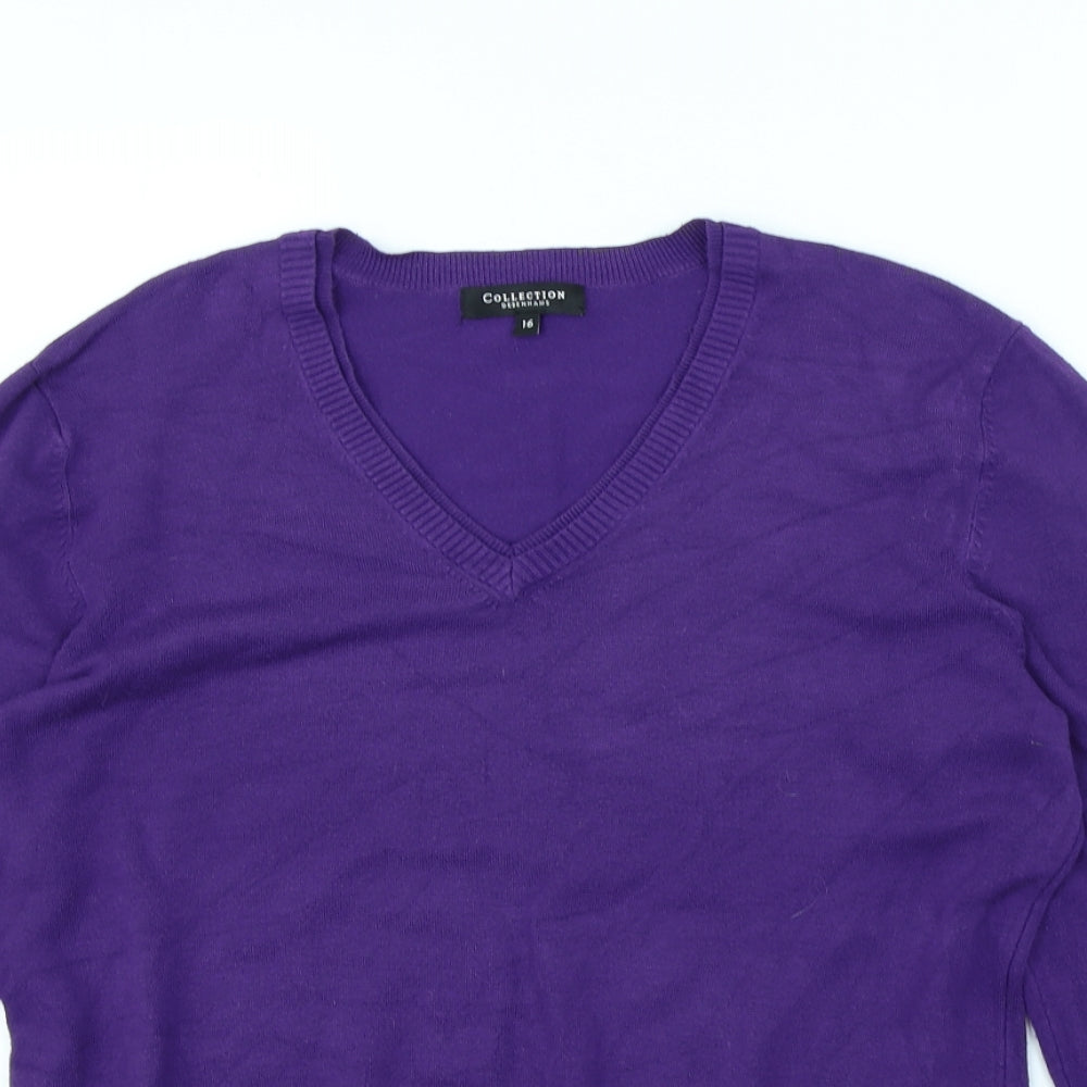 Debenhams Womens Purple   Pullover Jumper Size 16